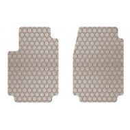 Intro-Tech Automotive Intro-Tech NS-743-RT-T Hexomat Front Row 2 pc. Custom Fit Auto Floor Mats for Select Nissan NV200 Models - Rubber-Like Compound, Tan