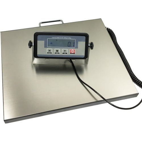  ANGE USA Angel USA 400 Pound Capacity Digital 16.75 X 13.75 Inches Stainless Steel Platform Postal Shipping Scale, for Busniess Office Home Warehouse Package Lugggage