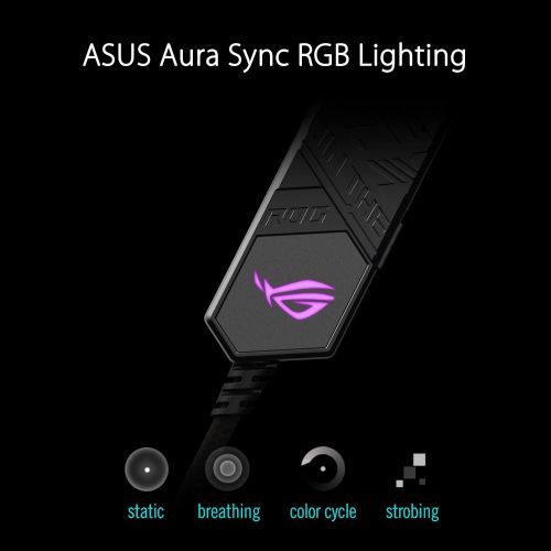 아수스 ASUS ROG Clavis USB C Gaming DAC (ESS 9281 Quad DAC Amplifier, AI Noise Canceling Mic, MQA Rendering, Aura Sync RGB, Compatible with PC, Mobile, Playstation 5, and Switch)