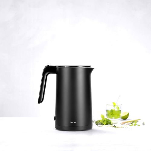  Zwilling Enfinigy Cool Touch Electric Kettle, Cordless Tea Kettle & Hot Water, 1.5L, 1500W, Black