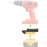 1x Adapter Only Fits Black & Decker Old 18v Cordless Tools Compatible with DeWalt 20v MAX XR DCB205 Slider Lithium Batteries - Adapter Only, (DW-OLD 18BD)