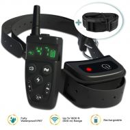 TBI Pro Dog Training Collar with Remote, Long Range 1600, Shock, Vibration Control, Rechargeable & Ipx7 Waterproof, for Small, Medium, Large Dogs, All Breeds