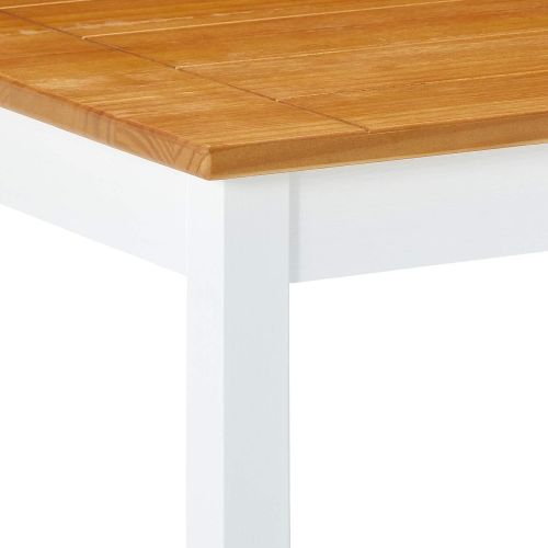  Zinus Becky Farmhouse Square Wood Dining Table