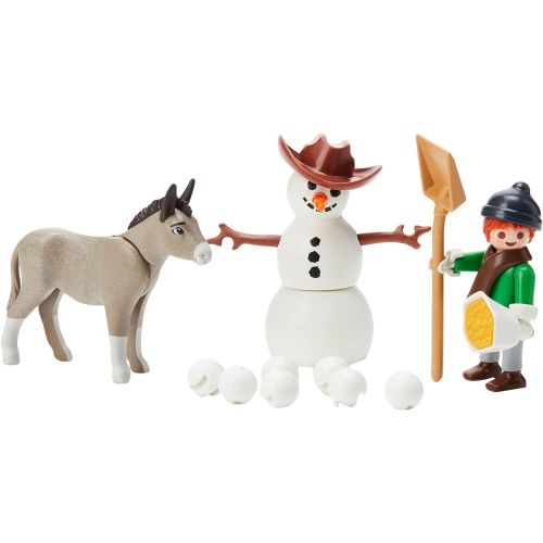 플레이모빌 Playmobil Spirit Riding Free Snow Time with Snips & Seor Carrots