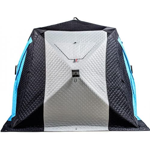  WALNUTA Outdoor Winter Fishing Cotton Tent Thickened Winter Fishing Warmth Camping Cold and Windproof Insulation Ice Fishing House (Color : A, Size : 2.0m)