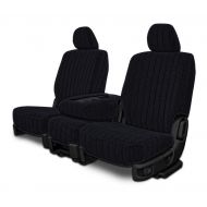 Seat Covers Unlimited Custom Seat Covers for Ford Crown Victoria Front 50/50 Bench - Black Scottsdale