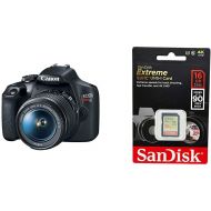 [아마존베스트]Canon EOS REBEL T7 18-55mm f/3.5-5.6 IS II Kit and SanDisk 16GB Extreme SDHC UHS-I Memory Card