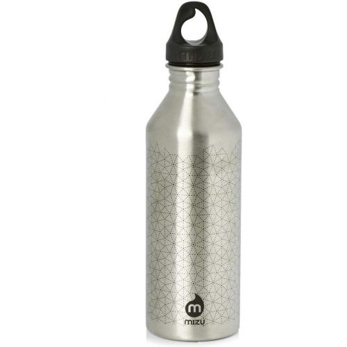  HEIMPLANET X Mizu Cairo Grid 800Ml Water Bottle One Size Silver Black