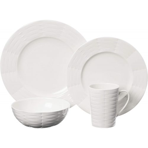 레녹스 Lenox E365 Sculpture dinnerware Set, White