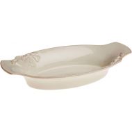 [아마존베스트]Casafina Fine Stoneware Madeira Harvest Collection Small Oval Gratin 10, Cream