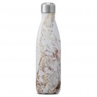 Swell Vacuum Insulated Stainless Steel Water Bottle, 17 oz, Calacatta Gold