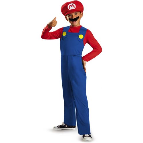  Disguise Nintendo Super Mario Brothers Mario Classic Boys Costume, Large/10-12