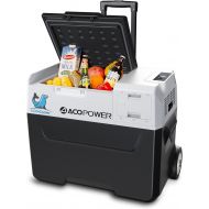 ACOPOWER LiONCooler X40A Rechargeable Solar Fridge Freezer, Snap-in Battery, Solar/AC/Car Charging, App Control, 0℉～50℉, 6” Large Wheels (42 Quarts)