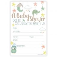 M&h invites Baby Mobile Baby Shower Invitations (20 Count) With Envelopes