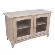 International Concepts TV Stand with Glass Doors