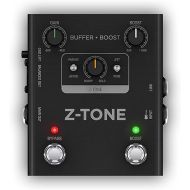 IK Multimedia Z-Tone Buffer Boost guitar preamp pedal with boost, Active/Passive pickup selector, switchable PURE/JFET Channels, true bypass and DI out for reamping/live use