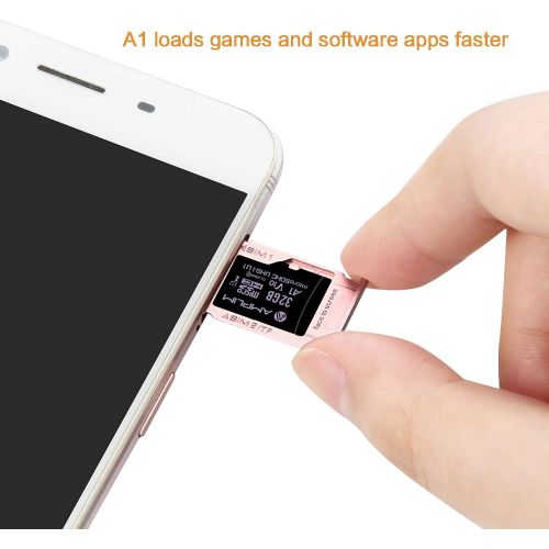  Amplim Micro SD Card 32GB, MicroSD Memory Plus Adapter, 2 Pack MicroSDHC Class 10 UHS-I U1 V10 TF Extreme High Speed Nintendo-Switch, GoPro Hero, Raspberry Pi, Phone Galaxy, Camera