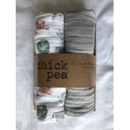 Chick Pea Chickpea 2 Pack Muslin Blankets, Safari Animal, 100% Cotton, Swaddling Blankets