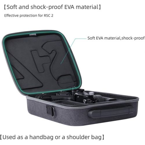  Anbee Portable Carrying Case, Storage Shoulder Bag Travel Hard Shell Box Compatible with DJI RSC2 / Ronin SC 2 Handheld 3-Axis Gimbal Stabilizer