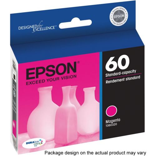 엡손 Epson T060 DURABrite Ultra -Ink Standard Capacity Magenta -Cartridge (T060320) for select Epson Stylus Printers