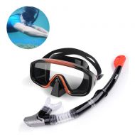 XULONG Full Face Snorkel Mask, Full Dry Anti-Fog Diving Mask Set Snorkeling Snorkeling Suitable for Summer Water Sports 2 Colors