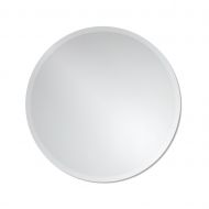 The Better Bevel Round Frameless Wall Mirror | Bathroom, Vanity, Bedroom Mirror (18 x 18)