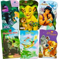 Disney Baby Toddler Beginnings Board Books Super Set (Bundle of 6 Toddler Books Aladdin, The Lion King, Peter Pan, The Jungle Book, Lady and The Tramp and Alice in Wonderland)