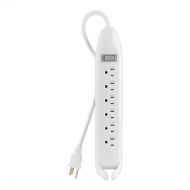 Belkin 6-Outlet Power Strip with 4-Foot Power Cord (White) (F9D160-04)