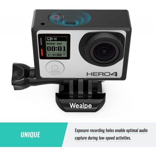  [아마존베스트]Wealpe Frame Housing with Lens Cap Compatible with GoPro Hero 4, 3+, 3 Cameras