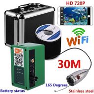 [아마존베스트]Haiyu HD WiFi Wireless 30M Underwater Fishing Camera Video Recording for iOS Android APP Support Video Recording and Photo with 1000TVL Camera