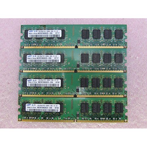 삼성 Samsung M378T2953EZ3-CE6 4GB 4 x 1GB PC2-5300U DDR2 667 NonECC Unbuff Memory Kit