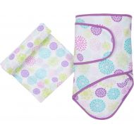 Miracle Blanket & Matching Muslin Swaddle Combo Pack (Colorful Bursts)
