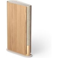 Bang & Olufsen Beosound Emerge Bookshelf Wi-Fi Speaker, Gold Tone/Light Oak