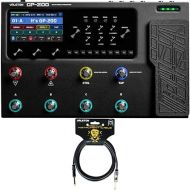 VALETON GP-200 Multi-Effects Guitar/Bass Processor + 10 ft Cable Bundle - Multi Effects with Expression, FX Loop, MIDI, Amp Modeling, IR Cab Simulation, Stereo, USB Interface