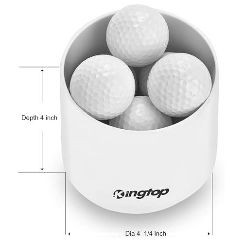  KINGTOP Golf Hole Cup for Backyard Practice Putting Green, Fit PGA | LPGA | USGA Regulations, ABS Ivory White, Outdoor Indoor Golf Putting Cup