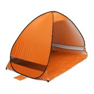 Wai Sports & Outdoors Foldable Free to Build Automatic Quick Speed Open Outdoor Camping Beach Tent with Carrying Bag for 2 Adult or 3 Children Use, Size: 2x1.2x1.3m(Orange) Tents &