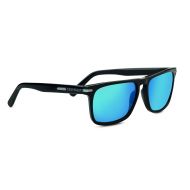 Serengeti Carlo Large Sunglasses Shiny Black Unisex-Adult Large