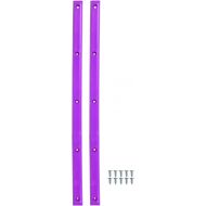 Pig Skateboard Rails 14.25 With 10 Wood Screws Mutiple Colors (Purple)