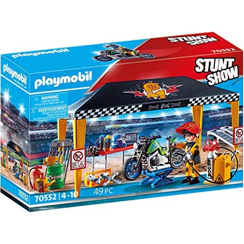 플레이모빌 Playmobil Stunt Show Service Tent Multicolor, 28.4 x 18.7 x 9.3 cm