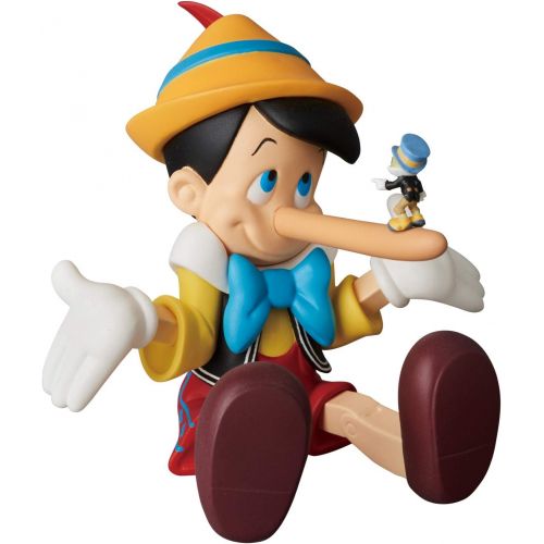 메디콤 Medicom OCT188564 Disney: Pinocchio (Long Nose Version) Ultra Detail Figure, Multicolor