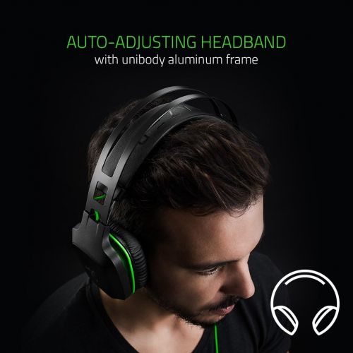 레이저 Razer Electra V2: 7.1 Surround Sound - Auto Adjusting Headband - Detachable Boom Mic with In-Line CONTROLS - Gaming Headset Works with PC, PS4, Xbox One, Switch, & Mobile Devices,