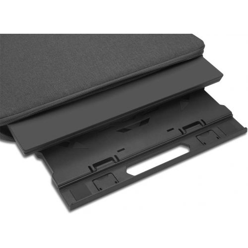 레노버 Lenovo 2-in-1 Laptop Stand, Ergonomic, 10 Adjustable Tilt Angles, Ventilated, Non-Slip, Portable, GXF0X02619, Black