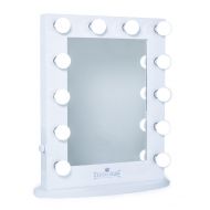 ReignCharm Hollywood Vanity Mirror 12-LED Lights Standard Dual Outlets, White