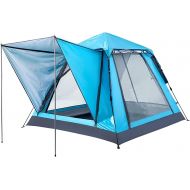 QXWJ Instant Camping Tent,Automatic Family Pop-Up Tent 5-8 Person Double Layer Waterproof Windproof Sun Shade Sun Shelters with Carry Bag