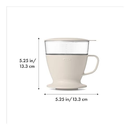 옥소 OXO Brew Single Serve Pour-Over Coffee Maker, 12 ounces, White