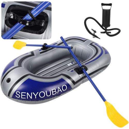  Diydeg Kayak, Double Valve Inflatable Dinghy, Outdoor Rafting Inflatable Boat, for Fishing Sailing