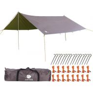 ANYOO Camping Tarp Shelter Lightweight Hammock Rain Fly Waterproof Durable Portable Compact for Fishing Beach Picnic