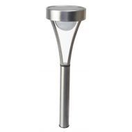 Moonrays 91755 Alena Solar Powered Stainless Steel Path Light, Brushed Finish, 4-Pack