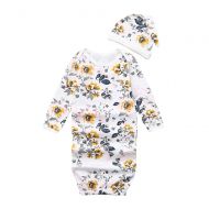 KONFA_Sleepwear KONFA Toddler Newborn Baby Girls Sleep Sack Bag,Sleepwear Floral Striped Swaddle Wrap Blanket Wearable Sleepers Clothes