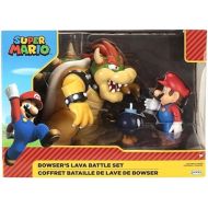 SUPER MARIO World of Nintendo Super Mario, Bowser, BOB - OMB , Figure (3 Pack), Bowser Vs Mario Diorama Set